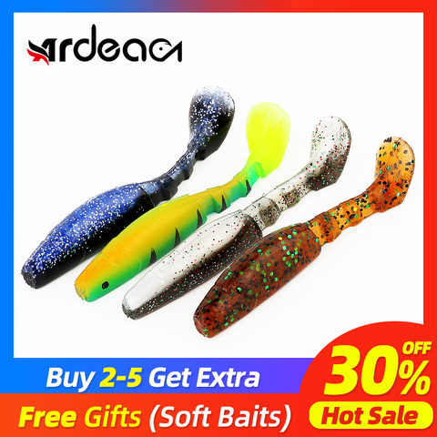 ARDEA Soft Fishing Lure Worm Silicone Bait Wild Stick Spoon Leurre Souple Tackle Trout Carp Bass Pesca Pike Winter Fishing ► Photo 1/6