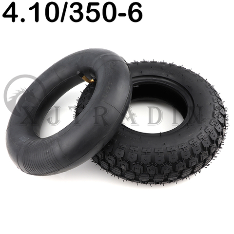 High quality 4.10/3.50-6 inner and outer tires Butyl rubber inner tube for scooter tires, 6 inch lawn mower and snow mud tires ► Photo 1/6