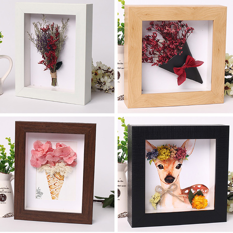 Download Buy Online 3d Photo Frame Hollow Depth 3cm For Flowers Plant Pins Medals Tickets And Photos Dispaly Shadow Box For Diy Art Crafts Display Alitools