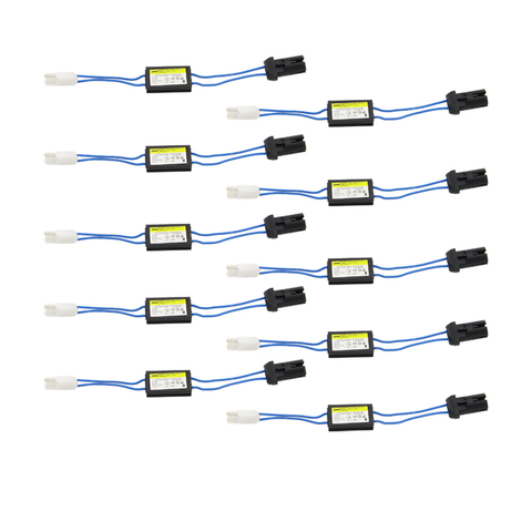 10pcs T10/T15 W5W 194 Error Free Load Resistor Wiring LED Decoder Warning Flashing Canceller Adapter For European Car Lights ► Photo 1/6