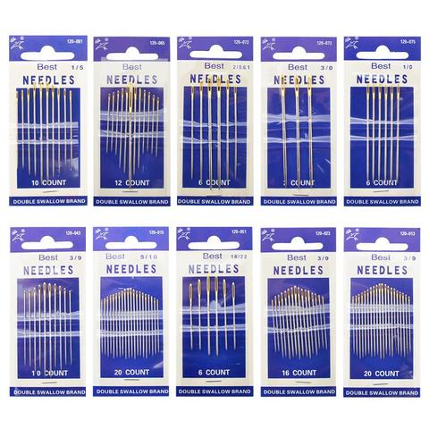 Multi-size Sewing Needle Stainless Steel Golden Tail Embroidery Fabric Cross Stitch Needles Kit Tools Sewing Handmade Needles ► Photo 1/6