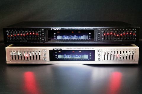 Hifi  EQ665 Equalizer Amp Preamplifier Home EQ Balanced Mixer Double 10 Segment Stereo Treble Alto Bass Tone ► Photo 1/6