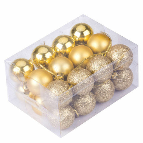 Christmas Ball Ornaments 24Pcs 2'' New Christmas Tree Xmas Ball Decoration Baubles Party Hanging Ornament ► Photo 1/6