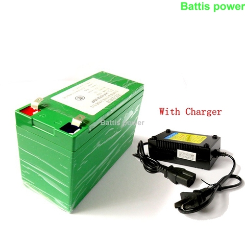 1pcs lifepo4 12v 10Ah 12v battery not 8ah 9ah for pack diy 12.8v 10ah power storage 100w cctv camera Led light toy car + Charger ► Photo 1/4