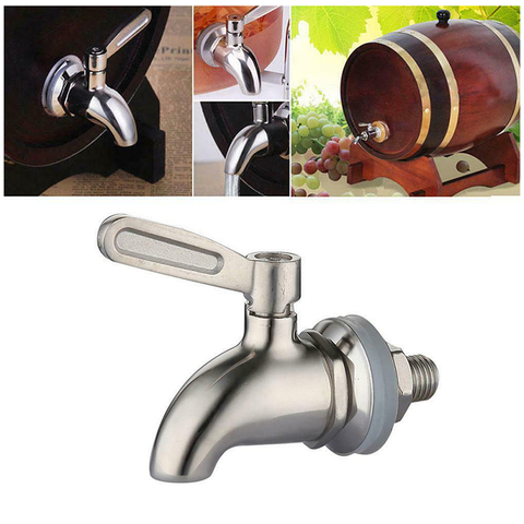 Stainless Steel 12mm 16mm Dispenser Tap Thread Dia Bottled Water Dispenser Spigot Faucet Bibcocks Wine Barrel Water Faucet ► Photo 1/6