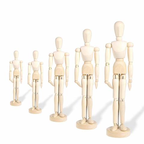 Best Wooden Manikin Blockhead - Wood Artist Figure Doll Model for