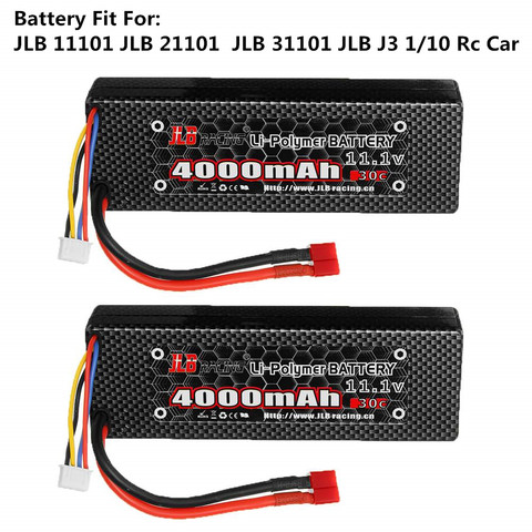 Original JLB Series RC racing 11.1V 4000mAh 30C 3S Lipo Battery For JLB Series 11101 21101 31101 J3 1/10 Rc Car battery Spare ► Photo 1/6