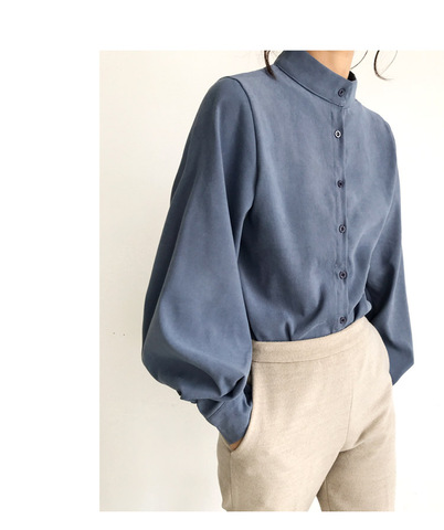 Vintage solid cotton white Shirt female Oversize Tops Women Long sleeve Girls Blouse Plus Size Autumn Women Blouses femme Blusas ► Photo 1/6