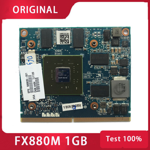 FX880M FX 880M Video Graphic card LS-4951P N10P-NS-A3 595820-001 1GB for HP elitebook 8540w 8540p test 100% ► Photo 1/2