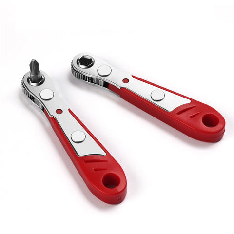 1Pc Mini Magnetic Ratchet Wrench 1/4