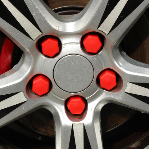 19mm 20pcs Silicon Car Wheel Nuts Covers For Hyundai I30 IX35 IX45 Elantra Accent Solaris Verna Sonata 8 ► Photo 1/6