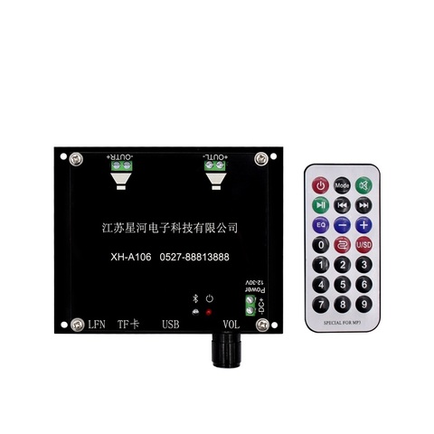 XH-A106 100W+100W Bluetooth 5.0 TDA7498 Wireless Digital Power amplifier board Stereo Audio AMP amplificador TF Card USB Disk ► Photo 1/6