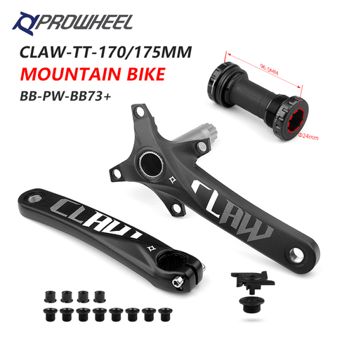 PROWHEEL 104BCD Mountain Bicycle Crankset 170mm 175mm Crank and Bottom Bracket BB MTB Cranks Aluminum Alloy Bicycle Parts ► Photo 1/6