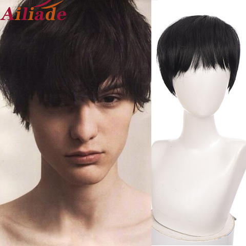 Ailiade Black Men's Wigs 12