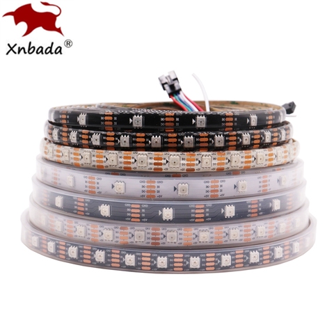 WS2813 WS2815(WS2812B Updated) Smart RGB Led Strip Individually Addressable Dual Signal IC 30/60/144Leds/m IP30 IP65 IP67 ► Photo 1/6