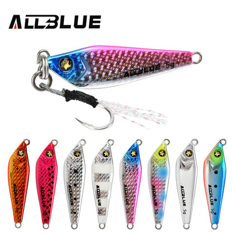 ALLBLUE ROCK 5G 7G Micro Metal Jig Shore Casting Jigging Spoon Crank Saltwater Fishing Lure Cast Artificial Bait Tackle ► Photo 1/6