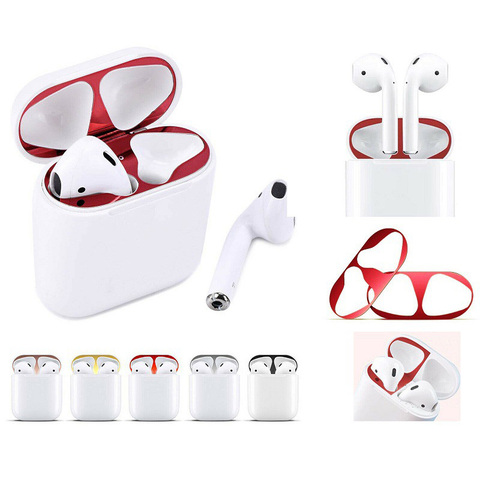 Dust Guard For Apple AirPods 2 1 Case Box Sticker Dust-proof Inside Protection Earphone Film For Air Pods 1 2 Cover Stickers ► Photo 1/5