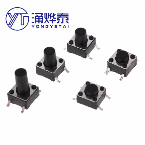 Patch touch switch 6*6*4.3/5/6/7/8/9/10/11/12MM commonly used 4-PIN button Free shpping ► Photo 1/1