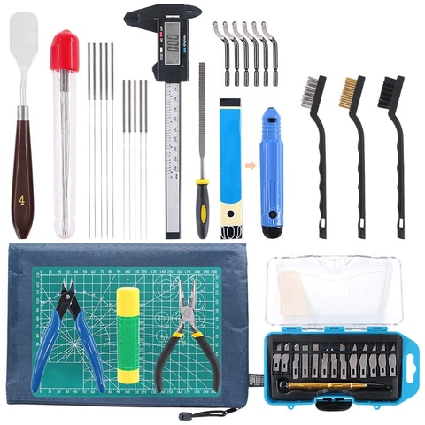 42 Piece 3D Print Tool Kit Includes Debur Tool, Cleaning and Removal Tool with Storage Bag, 3D Printer Tool Set for Cleaning, Fi ► Photo 1/6