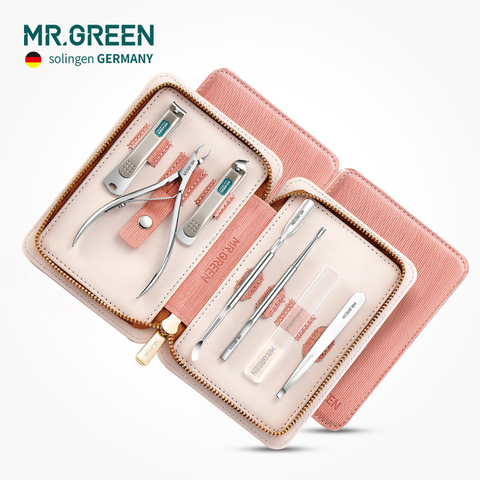 MR.GREEN7 IN Nail cutter Professional Stainless steel scissors grooming kit Utility tools nail clipper manicur set ► Photo 1/6