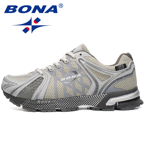 BONA Man Running Shoes Outdoor Lightweight Jogging Walking Sport Shoes Comfortable Lace Up Breathable Fitness Trainer Shoes ► Photo 1/6