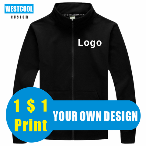 Pure Color Casual Jackets Custom Embroidery Fashion Cheap Slim Tops Customized Logo Men's And Women's Jackets WESTCOOL ► Photo 1/1