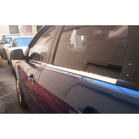 Chrome mouldings Chrome Ford Focus 2 2005 2006 2007 2008 2009 2010 2011 strip door window moulding ► Photo 1/3