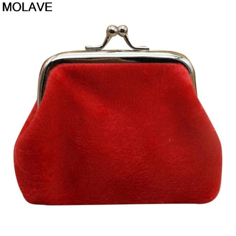 Molave Women Ladies Corduroy Coin Purses Retro Vintage Solid Small Wallet Hasp Purse Clutch Female Purses Gift Carteira Feminina ► Photo 1/6