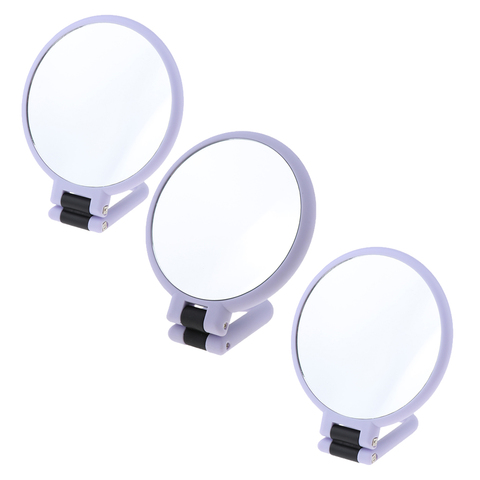 Magnifying Makeup Mirror Double Sided Hand Held Mirror with Stand for Women Travel Compact Mirror - 2x/3x/15x Magnification ► Photo 1/6