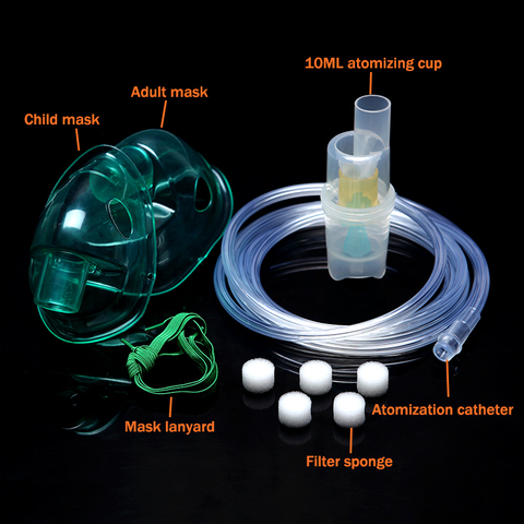 Family Mebulizer Compressor For Inhalation Inhaler Mask Adult Child Aerosol Mask Filters Nebulizador With Cup Mouthpieces ► Photo 1/6