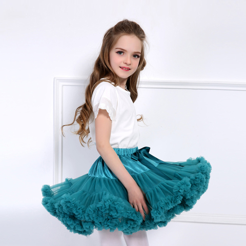 Baby Girls Tutu Skirt Fluffy Children Ballet Kids Pettiskirt Baby Girl Skirts Princess Tulle Party Dance Skirts For Girls Cheap ► Photo 1/6