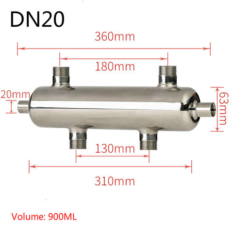 water boiler tank hot water tank for floor heating water tank mixing boiler buffer tank mixing tank DN20 DN25 DN32 DN40 ► Photo 1/6