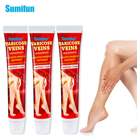 Sumifun Varicose Veins Treatment Cream Vasculitis Phlebitis Angiitis Inflammation Blood Vessel Rotten Leg Spider Repair Ointment ► Photo 1/6
