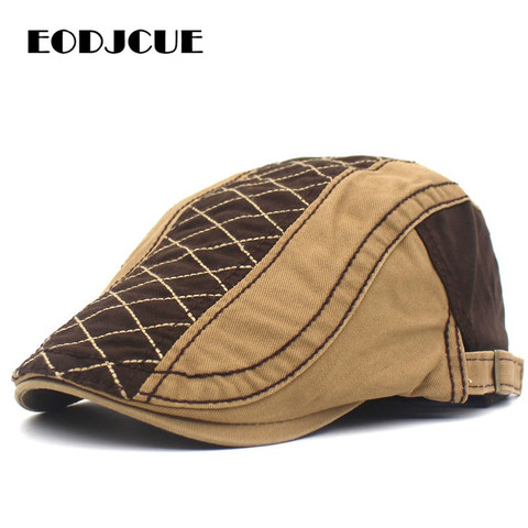 New Fashion Summer Berets Caps For Men Casual Peaked Caps embroidery Retro Berets Hats Dad Hat Casquette Cap ► Photo 1/6