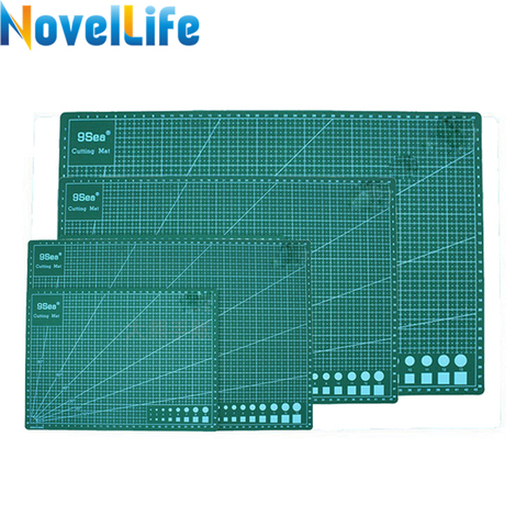 Nine Sea A1 A2 A3 A4 Double Printed Green Cutting Mat Paper Cutting Project Work Pad Board with Scale For Paper Crafts Model ► Photo 1/6