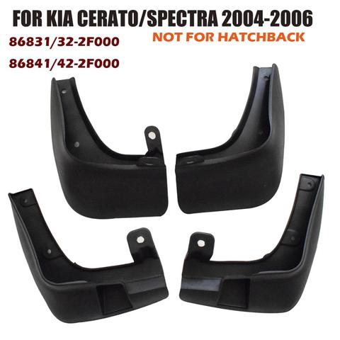 4pcs Car Mud Flaps Front Rear Fender Flares Splash Guards for Kia Cerato/Spectra 2004 2005 2006 Mudflaps Mudguards YC101042 ► Photo 1/5