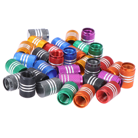 4PCs Car Truck Bike Tire Wheel Rims Stem Air Valve Caps Tyre Cover Aluminum Tire Tyre Wheel Valve Stems Cap ► Photo 1/6