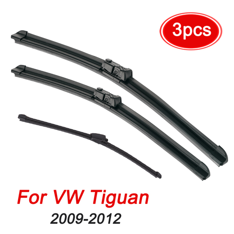 Windshield Windscreen Wiper Blades For VW Tiguan Front Rear Window 2016 2015 2014 2013 2012 2011 2010 2009 2008 2007 Set ► Photo 1/6