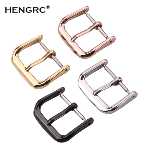Stainless Steel Watch Buckle 16mm 18mm 20mm 22mm Metal Silver Gold Black Watchbands Strap Clasp Watch Accessory ► Photo 1/6
