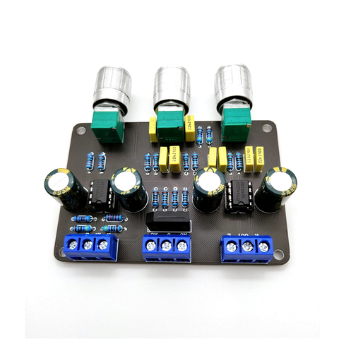 Dual NE5532 Tone Stereo Preamplifier Board Audio HiFi Amprifier Equalizer Preamp Treble Bass Tone Control Pre Amplifier ► Photo 1/5