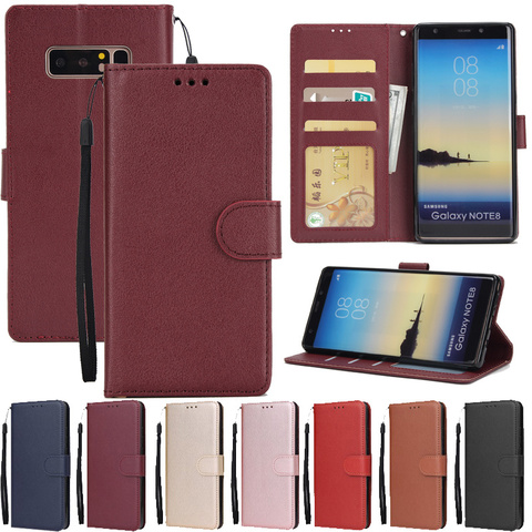Leather Case For Samsung Galaxy S30 S20 S10 S9 S8 Plus/Ultra/Lite S7 S6 Edge S5 S20FE S10E/Plus Wallet Case For Note 20/10/9/8 ► Photo 1/6