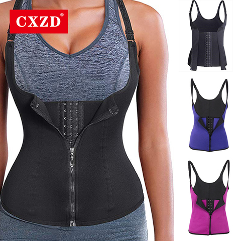 CXZD Women's Underbust Corset Waist Trainer Cincher Steel Boned Body Shaper Vest with Adjustable Slimming Straps ► Photo 1/6