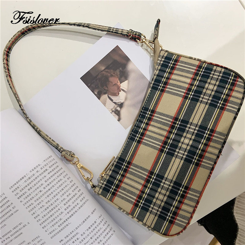 Canvas Tote Women Small Shoulder Bag Lady's Vintage Messenger Bag Fashion  Subaxillary bags Kandall Luxury Brand