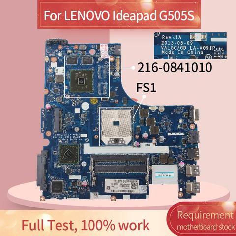 90006875  For LENOVO Ideapad G505S  Notebook Mainboard LA-A091P 216-0841010 Laptop Motherboard ► Photo 1/6