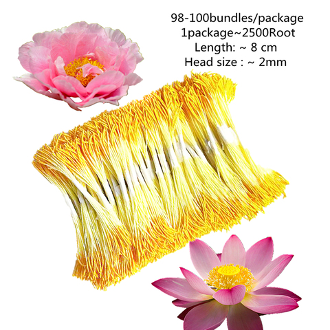 Artificial Flowers peony Lotus Flower Stamens 2 Bundles Stems Handmade Flowers Pollens Stamens Cherry blossom,Artificial stamen ► Photo 1/6