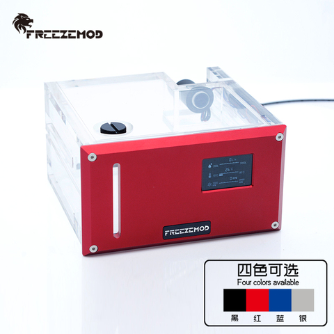 FREEZEMOD computer water cooler intelligent water tank dual optical drive desktop flow velocity temperature sense. GQSX-Y2S ► Photo 1/6