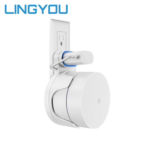 For Google Wifi White Wall Mount Bracket with Cable Winder Safety and Easy Use In Home Everywhere Support Dropshipping ► Photo 1/6