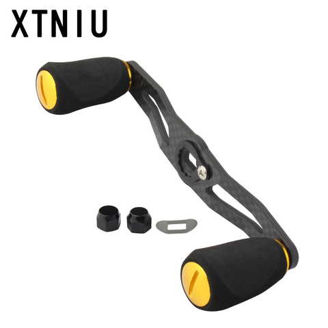 XTNIU Hight Quality 8*5mm Hole Size Fishing Reel Handle Length 115mm Carbon Fiber Shaker EVA Knob Baitcast Reel Fishing  Tool ► Photo 1/6