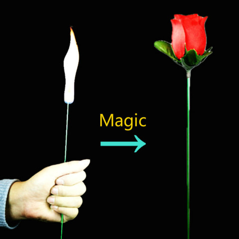 1pcs Roses Become Fire Gags Practical Jokes Funny Through Tongue Maker Boy Toys Fun Novetly Jokes Toys Children ► Photo 1/6