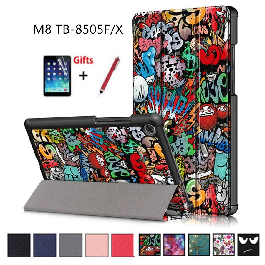 Case For Lenovo Tab M8 TB-8505F TB-8505X 8' Smart Cover Funda for lenovo tab  m8 Slim Magnetic Folding Stand Skin Shell Capa+Film - Price history &  Review | AliExpress Seller - Bangweey